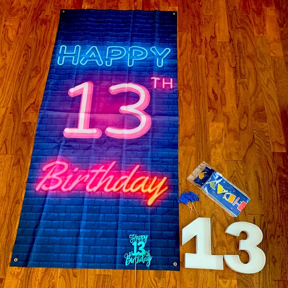 13th Birthday Teenager Party Decor Lot 🥳 - Picture 1 of 1